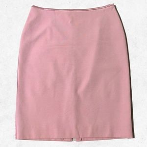 Maria Bianca Nero Sz L Barbie Pink‎ Pencil Skirt Stretchy Knit Satin Lined Work